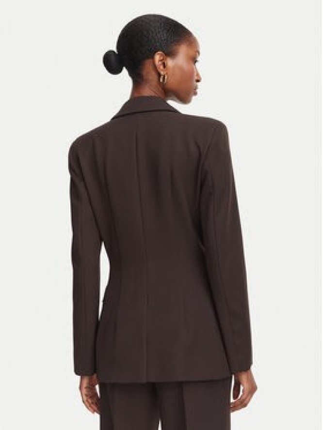 Marella Marynarka Amico1 2625046251 Brązowy ciemny Slim Fit
