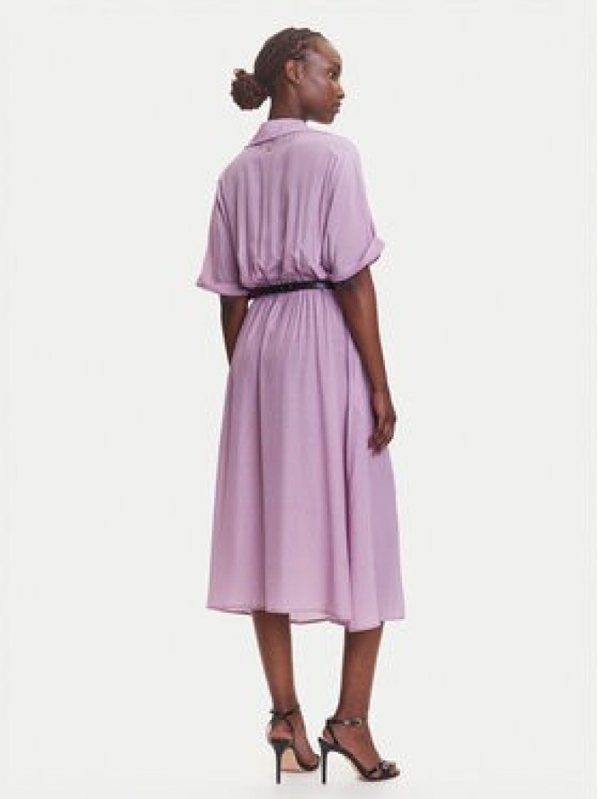 Fracomina Sukienka koszulowa FR25SD2012W413O9 Fioletowy Regular Fit