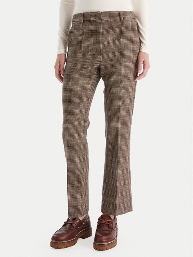 Weekend Max Mara Spodnie materiałowe Baco 2525136042 Brązowy Regular Fit
