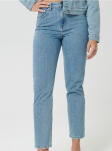 Jeansy mom fit - niebieski
