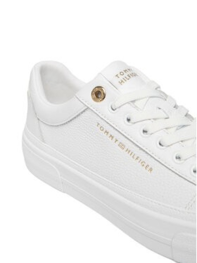 Tommy Hilfiger Sneakersy Th Foxing Platform Leather FW0FW09018 Biały