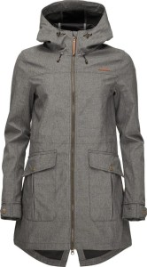 Damski płaszcz softshell Loap Lavila szary