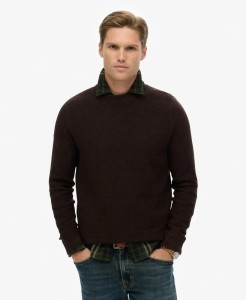 superdry Lekki sweter bawełniany o strukturze