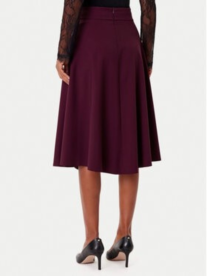 Rinascimento Spódnica trapezowa CFC0126216003 Bordowy Regular Fit