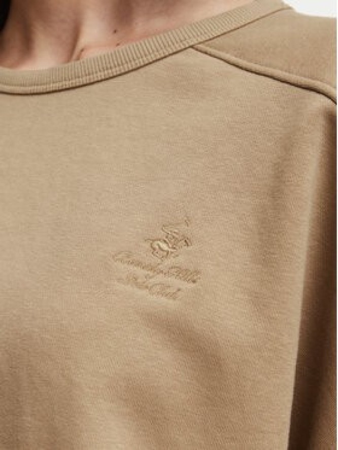 Beverly Hills Polo Club T-Shirt P-SS26W-TS00817 Brązowy jasny Oversize