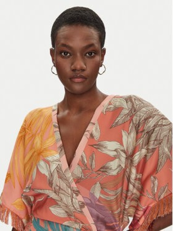 Simona Corsellini Sukienka koktajlowa P25CPAB03001 Pomarańczowy Regular Fit