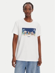 Liu Jo T-Shirt WA5260 JS003 M9445 Biały Regular Fit
