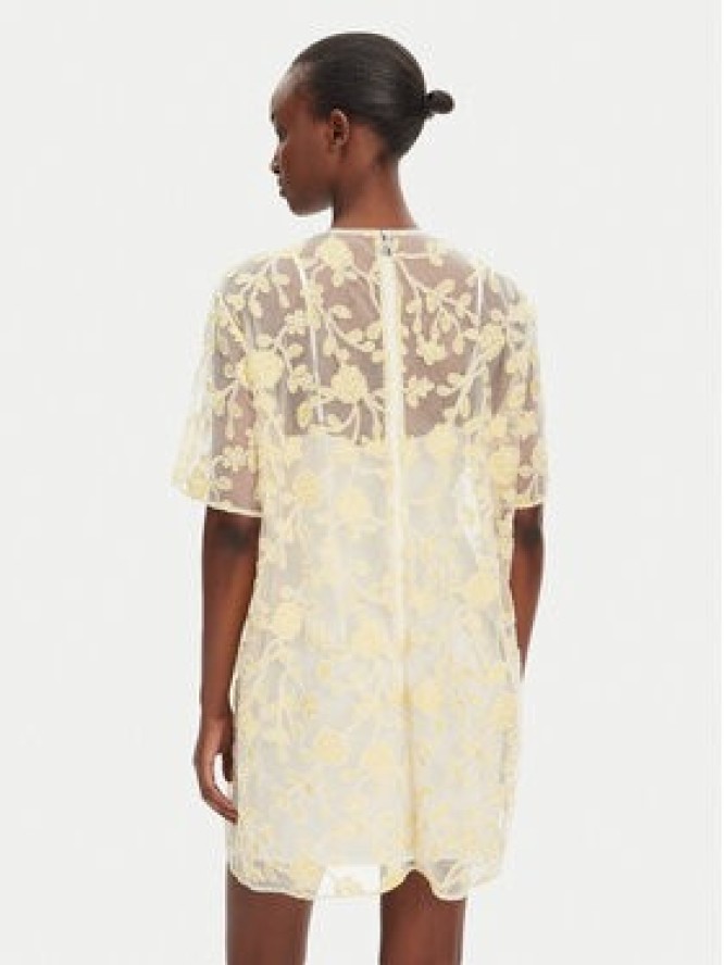 ROTATE Sukienka koktajlowa 113675858 Żółty Relaxed Fit