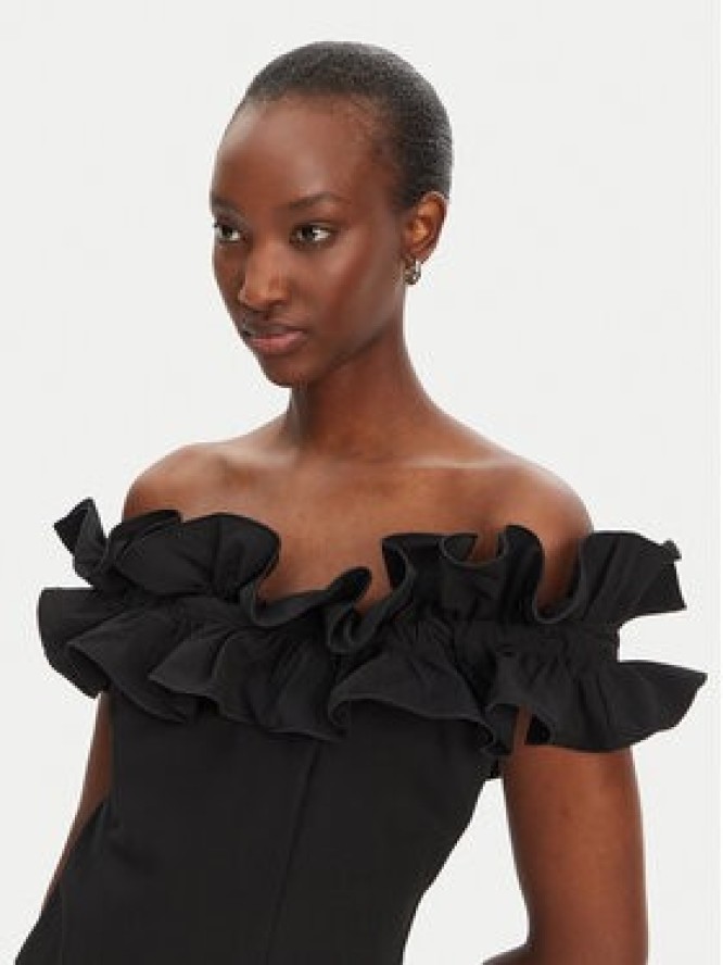 ROTATE Sukienka koktajlowa 113810100 Czarny Slim Fit