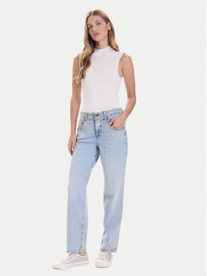 Guess Jeans Jeansy W5BA3O D0027 Niebieski Boyfriend Fit