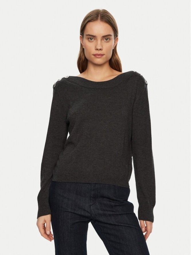 Morgan Sweter 242-MCHOU Szary Regular Fit