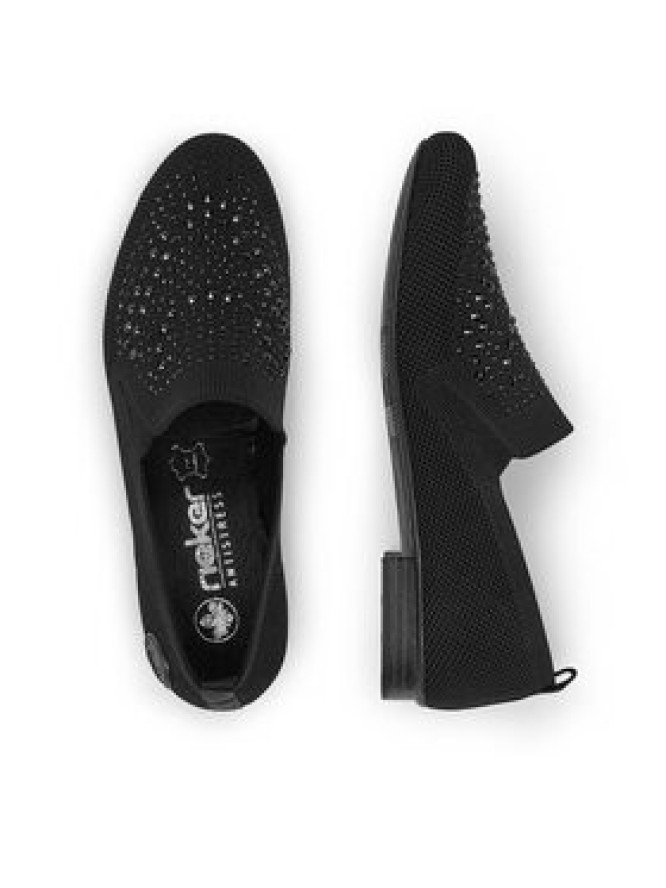 Rieker Półbuty 51989-00 Czarny