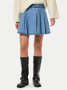 Pieces Spódnica jeansowa Silje 17156077 Niebieski Regular Fit