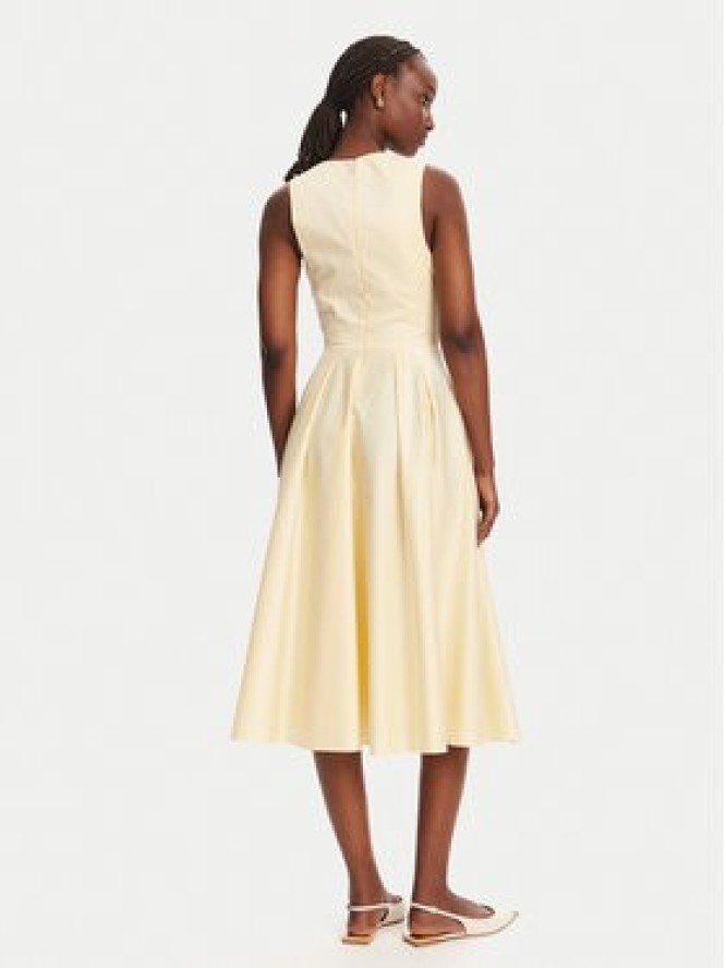 Elisabetta Franchi Sukienka koktajlowa ABT5252E2 DC7 Żółty Regular Fit