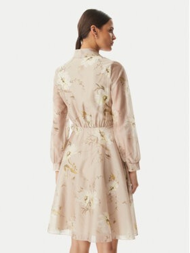 Rinascimento Sukienka koktajlowa CFC0128000003 Beżowy Regular Fit