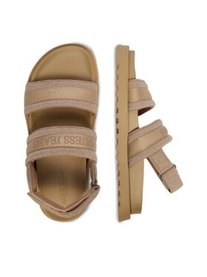 Guess Jeans Sandały EO-GJ2122 Beżowy ciemny