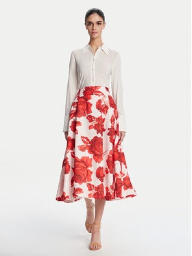 Artigli Spódnica midi ACGO002398 325 Czerwony Regular Fit