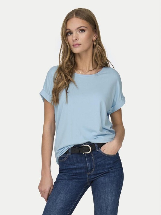 ONLY T-Shirt Moster 15106662 Błękitny Regular Fit
