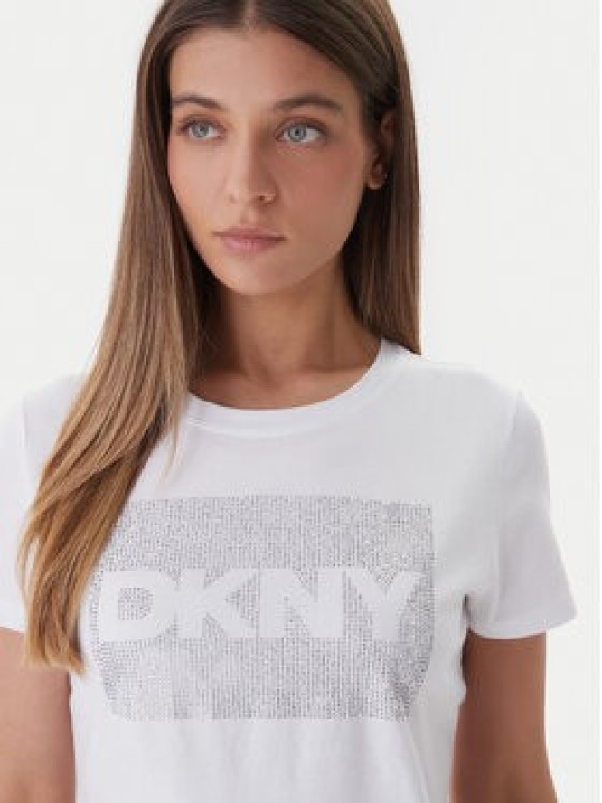 DKNY T-Shirt DJ6T1701 Biały Regular Fit