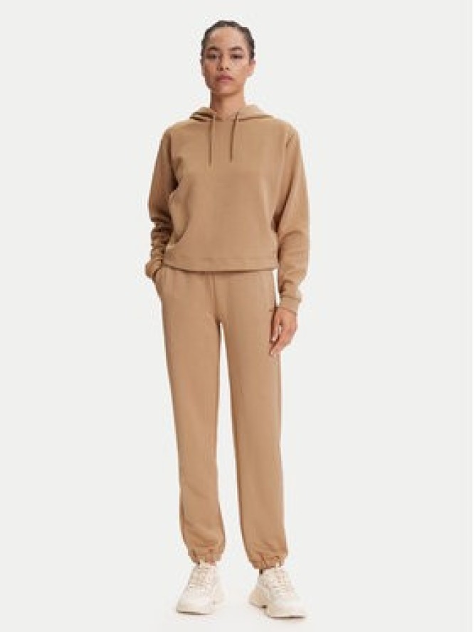 Guess Spodnie dresowe V5YB06 KBSL2 Beżowy Regular Fit