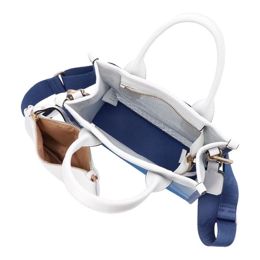 Granatowa Torebka Hispanitas Stylowy Kuferek Damskie