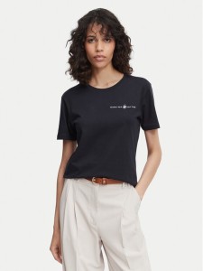 Beverly Hills Polo Club T-Shirt P-SS26W-TS085 Granatowy Regular Fit