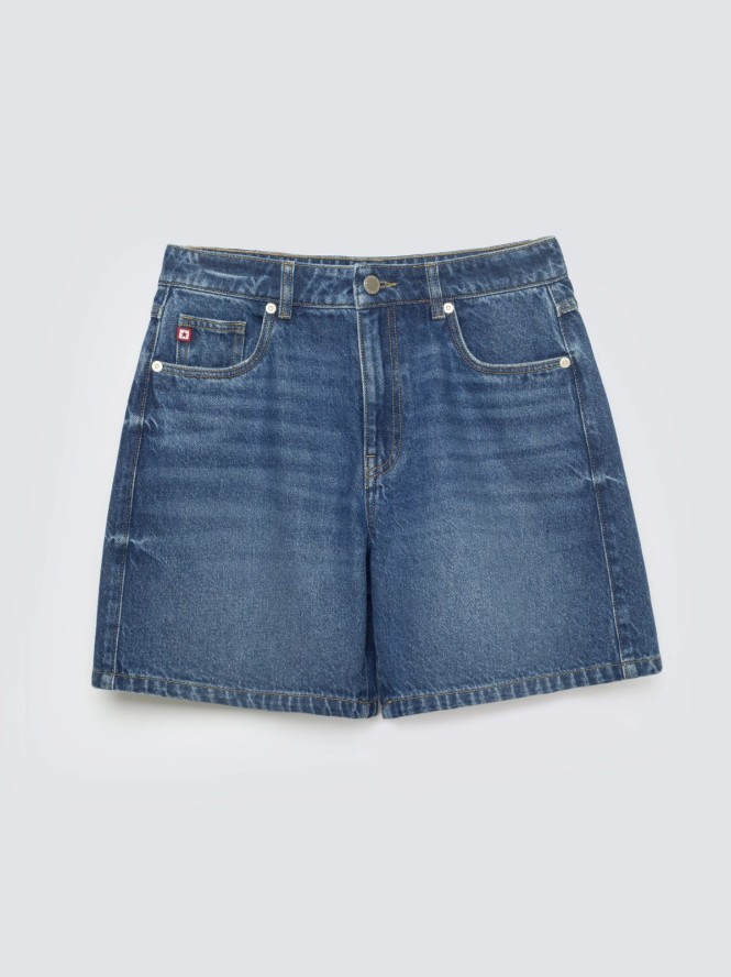 szorty damskie jeansowe granatowe soleil 588