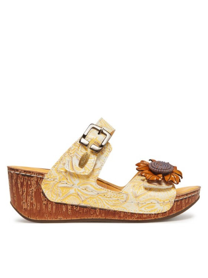 Laura Vita Klapki Dino 31 Żółty