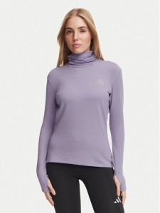 adidas Bluza techniczna Adi365 Running Essentials Winterized KV4284 Fioletowy jasny Slim Fit
