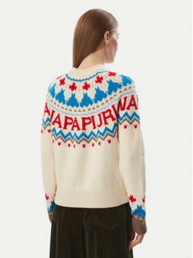Napapijri Sweter D-Fiames NP0A892S Beżowy jasny Regular Fit