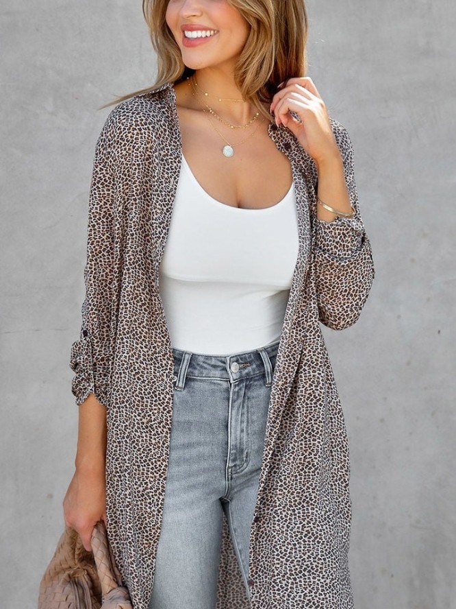 Milan Kiss Kimono w kolorze szaro-brązowym rozmiar: M