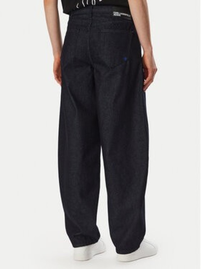 Karl Lagerfeld Jeans Jeansy B4W10112 Granatowy Boyfriend Fit