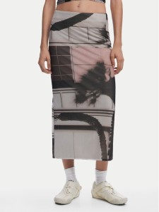 Desigual Spódnica tiulowa 25SWFK05 Kolorowy Regular Fit