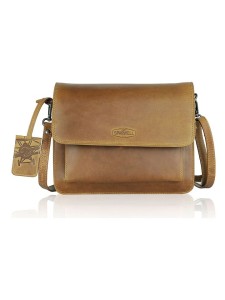 SPARWELL Skórzana torebka w kolorze szarobrązowym - 25,5 x 21 x 10 cm rozmiar: onesize