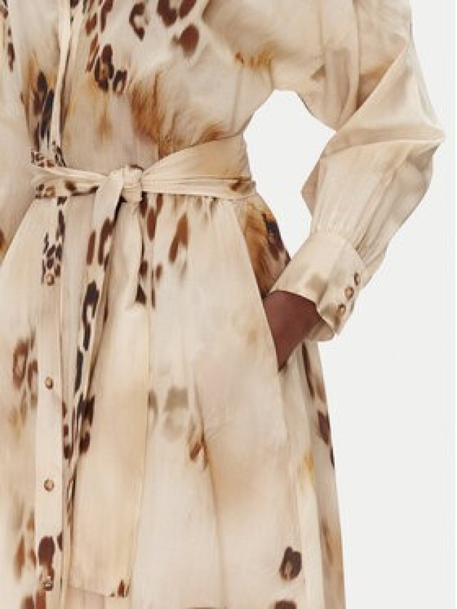 ACCESS FASHION Sukienka koszulowa 53-3392-0051 Beżowy Regular Fit