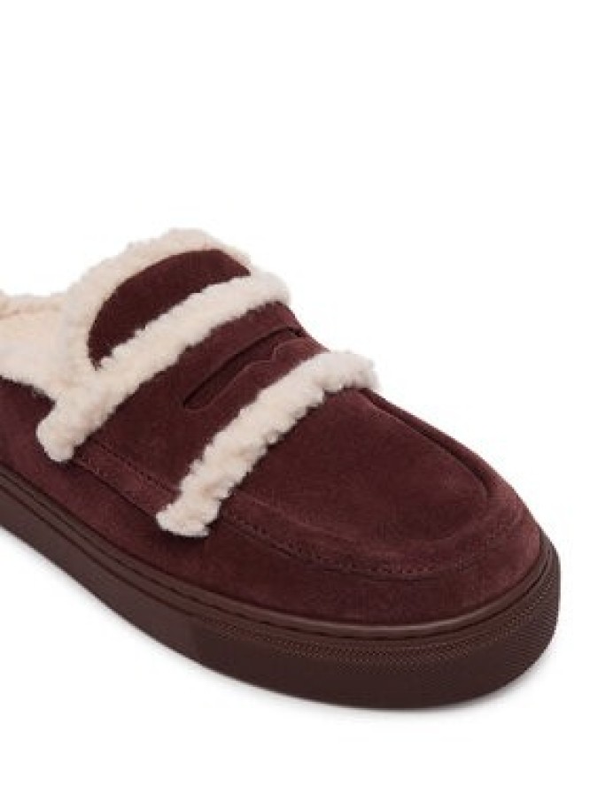 Inuikii Klapki Mule Wool 1004.017.0011 Brązowy ciemny