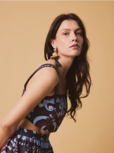 Wzorzysty top - wielobarwny