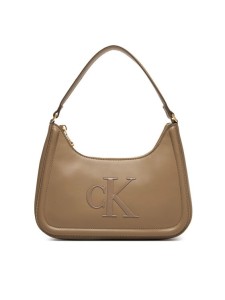 Calvin Klein Torebka Bold Ck Small Shoulder Bag LV04F3230G Beżowy