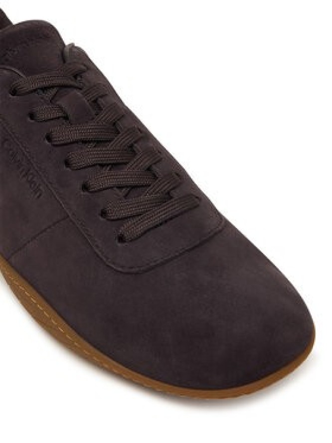 Calvin Klein Sneakersy Baller Sneaker Laceup HW0HW03263 Bordowy