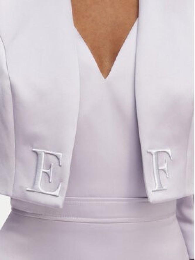 Elisabetta Franchi Sukienka koktajlowa TB-001-61E2-V550 Fioletowy Regular Fit
