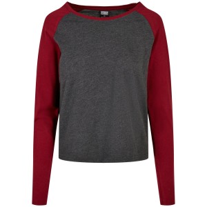Damska koszulka z długim rękawem Urban Classics contrast raglan (GT)