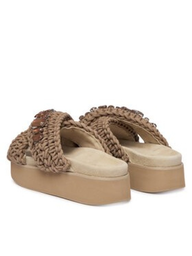 Inuikii Klapki Woven Stones Platform 1004.005.0043 Beżowy