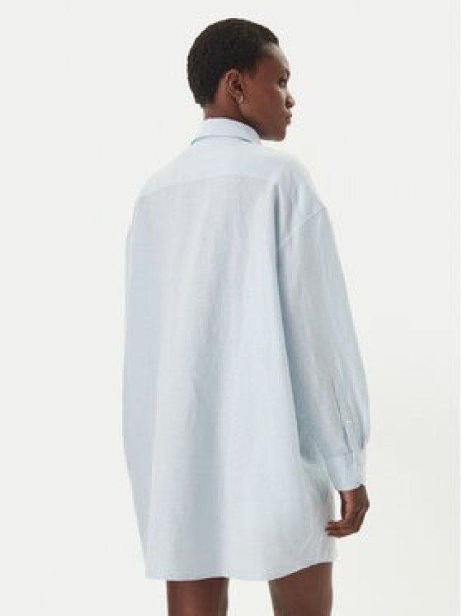 Tommy Jeans Sukienka koszulowa DW0DW22344 Błękitny Relaxed Fit