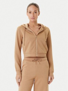 Guess Bluza V5YQ06 KBSL2 Brązowy Regular Fit