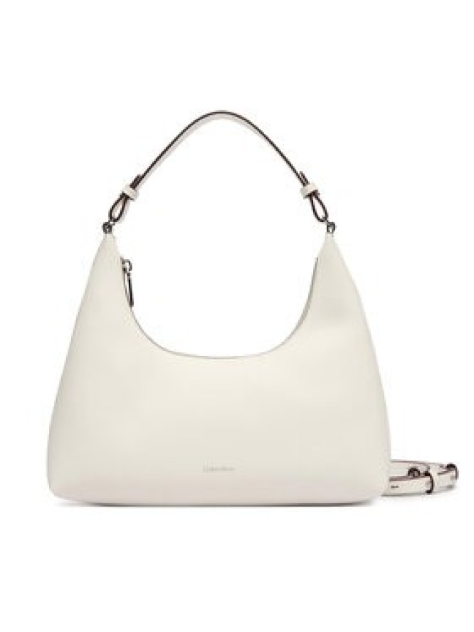 Calvin Klein Torebka Foil Logo Conv Shou?Lder Bag LV04F3272G Biały