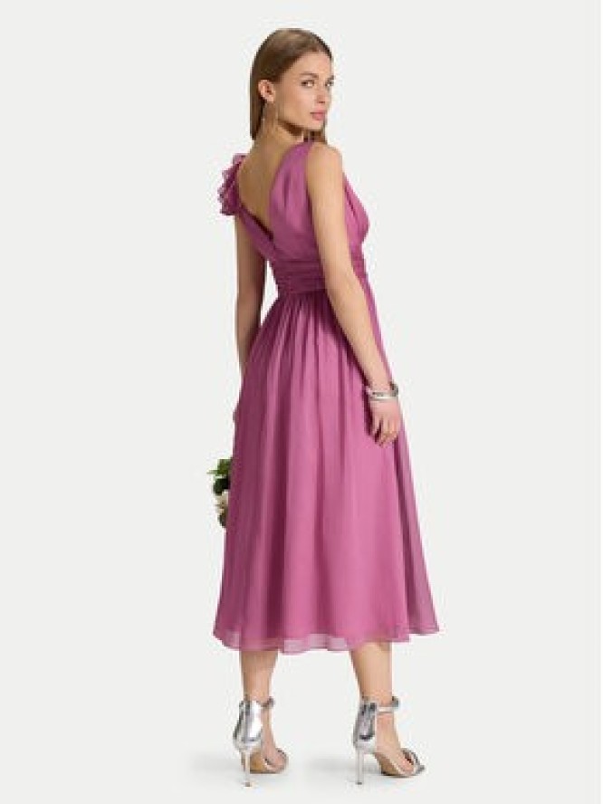 Swing Sukienka koktajlowa 5AJ07600 Różowy Regular Fit