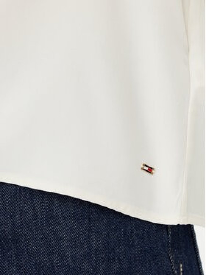 Tommy Hilfiger Bluzka WW0WW44049 Écru Regular Fit