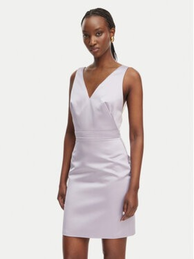 Elisabetta Franchi Sukienka koktajlowa TB-001-61E2-V550 Fioletowy Regular Fit