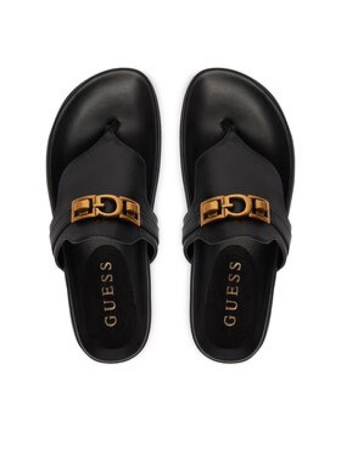 Guess Japonki FLJFRR LEA03 Czarny