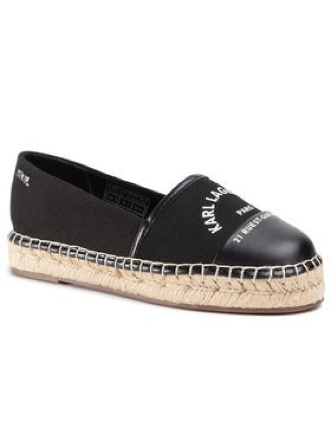 KARL LAGERFELD Espadryle KL80108 Czarny